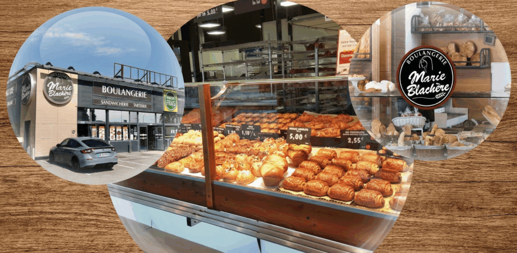 Interface numérique du portail de connexion à l'Intranet Marie Blachere pour les employés.